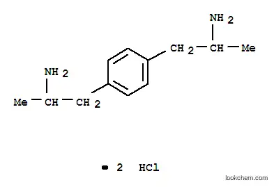 Molecular Structure of 26076-87-9 (1,4-Benzenediethanamine,a1,a4-dimethyl-, hydrochloride (1:2))