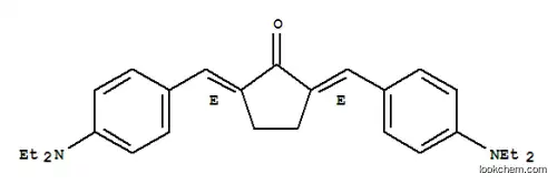 Molecular Structure of 261360-66-1 ((2E,5E)-2,5-BIS[(4-(DIETHYLAMINO)PHENYL)METHYLENE]CYCLOPENTANONE)