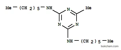 Molecular Structure of 26234-37-7 (1,3,5-Triazine-2,4-diamine,N2,N4-dihexyl-6-methyl-)