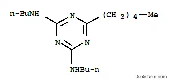 Molecular Structure of 26235-39-2 (1,3,5-Triazine-2,4-diamine,N2,N4-dibutyl-6-pentyl-)