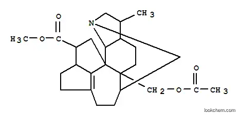Molecular Structure of 26548-56-1 (4H-1,6-Methanopentaleno[1',6':2,3,4]cyclohept[1,2-g]indole-11-carboxylicacid,5a-[(acetyloxy)methyl]-2,3,3a,5,5a,6,7,8,9,10,10a,11,12,12b-tetradecahydro-3-methyl-,methyl ester, (1R,3R,3aR,5aR,6S,12aR,12bS)-)