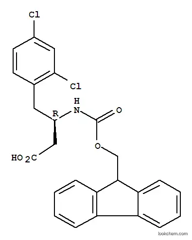 Molecular Structure of 269396-54-5 (Fmoc-(R)-3-Amino-4-(2,4-dichloro-phenyl)-butyric acid)