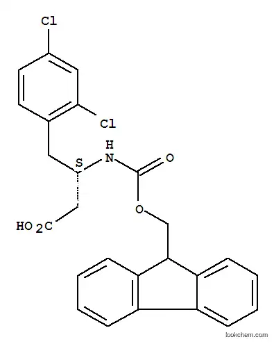 Molecular Structure of 270063-49-5 (FMOC-(S)-3-AMINO-4-(2,4-DICHLORO-PHENYL)-BUTYRIC ACID)