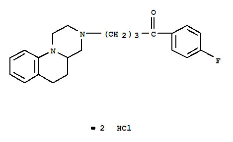 1-Butanone,1-(4-fluorophenyl)-4-(1,2,4,4a,5,6-hexahydro-3H-pyrazino[1,2-a]quinolin-3-yl)-,hydrochloride (1:2)