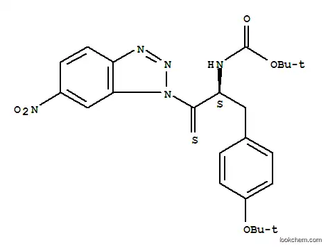 Molecular Structure of 272442-17-8 (Boc-ThionoTyr(tBu)-1-(6-nitro)benzotriazolide)