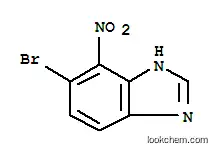 Molecular Structure of 281190-51-0 (6-Bromo-7-nitro-1H-benzo[d]imidazole)