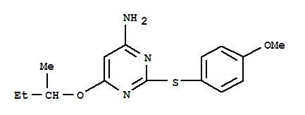 284681-53-4,2-[(4-methoxyphenyl)sulfanyl]-6-(1-methylpropoxy)pyrimidin-4-amine,