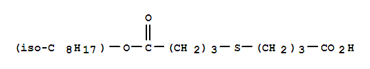 28631-37-0,Butanoic acid,4-[(3-carboxypropyl)thio]-, 1-isooctyl ester (9CI),Butyricacid, 4,4'-thiodi-, monoisooctyl ester (8CI); Plastomoll TAH