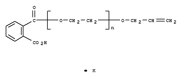 287734-11-6,Poly(oxy-1,2-ethanediyl),a-(2-carboxybenzoyl)-w-(2-propen-1-yloxy)-, potassiumsalt (1:1),Poly(oxy-1,2-ethanediyl),a-(2-carboxybenzoyl)-w-(2-propenyloxy)-, potassium salt(9CI)