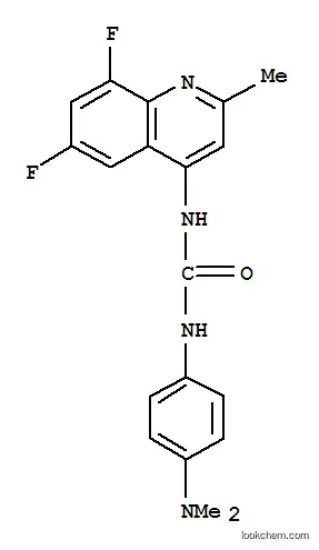 N-(6,8-Difluoro-2-methyl-4-quinolinyl)-N'-[4-(dimethylamino)phenyl]urea