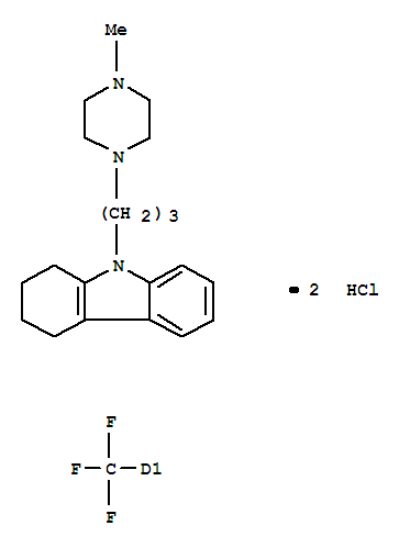 29465-21-2,9-[3-(4-methylpiperazin-1-yl)propyl]-5-(trifluoromethyl)-2,3,4,9-tetrahydro-1H-carbazole dihydrochloride,