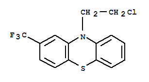 2966-18-9,10-(2-chloroethyl)-2-(trifluoromethyl)-10H-phenothiazine,Phenothiazine,10-(2-chloroethyl)-2-(trifluoromethyl)- (6CI,7CI,8CI); NSC 71681