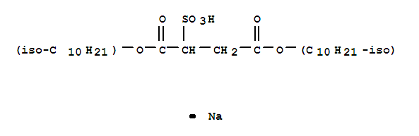 Butanedioic acid,2-sulfo-, 1,4-diisodecyl ester, sodium salt (1:1)