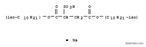 Molecular Structure of 29857-13-4 (sodium 1,4-diisodecyl sulphonatosuccinate)