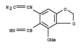Molecular Structure of 29938-47-4 (1,3-Benzodioxole-5-methanimine,6-ethenyl-4-methoxy-)