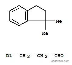 Molecular Structure of 300371-33-9 (1H-Indene-ar-propanal,2,3-dihydro-1,1-dimethyl-)