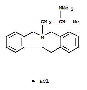 30115-74-3,N,N-dimethyl-1-(5,7,12,13-tetrahydro-6H-dibenzo[c,g]azonin-6-yl)propan-2-aminium chloride,5H-Dibenz[c,g]azonine,6-[2-(dimethylamino)propyl]-6,7,12,13-tetrahydro-, monohydrochloride (8CI)