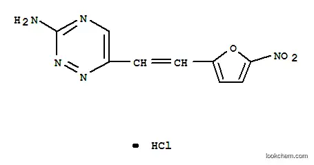 1,2,4-Triazin-3-amine, 6-(2-(5-nitro-2-furanyl)ethenyl)-, monohydrochloride