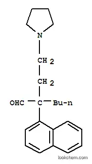 Molecular Structure of 30121-15-4 (α-Butyl-α-(1-naphtyl)-1-pyrrolidinebutanal)