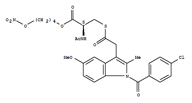 4-nitrooxybutyl (2R)-2-acetamido-3-[2-[1-(4-chlorobenzoyl)-5-methoxy-2-methylindol-3-yl]acetyl]sulfanylpropanoate