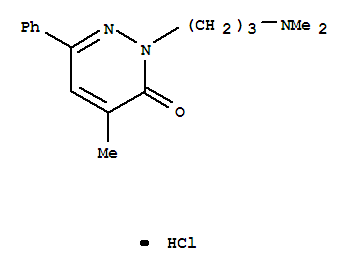 3(2H)-Pyridazinone,2-[3-(dimethylamino)propyl]-4-methyl-6-phenyl-, hydrochloride (1:1)