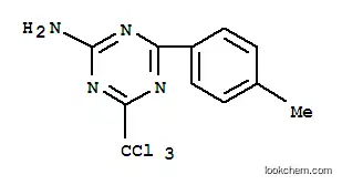 Molecular Structure of 30369-16-5 (4-(4-methylphenyl)-6-(trichloromethyl)-1,3,5-triazin-2-amine)