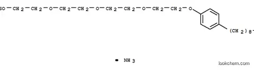 Molecular Structure of 30416-77-4 (ammonium 2-[2-[2-[2-(4-nonylphenoxy)ethoxy]ethoxy]ethoxy]ethyl sulphate)