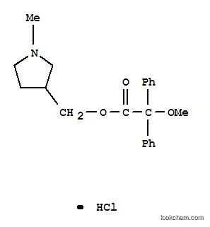 Acetic acid, 2,2-diphenyl-2-methoxy-, (1-methyl-3-pyrrolidinyl)methyl ester, hydrochloride