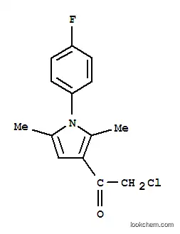 Molecular Structure of 304685-89-0 (2-CHLORO-1-[1-(4-FLUOROPHENYL)-2,5-DIMETHYL-1H-PYRROL-3-YL]-1-ETHANONE)