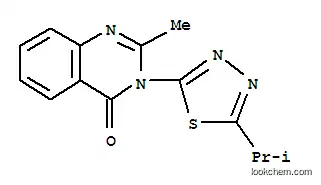 Molecular Structure of 3060-19-3 (3-(5-Isopropyl-1,3,4-thiadiazol-2-yl)-2-methylquinazolin-4(3H)-one)