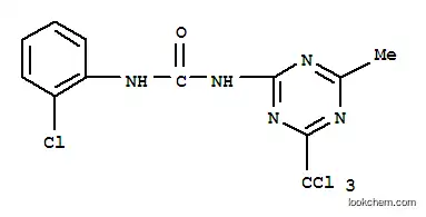Molecular Structure of 30804-93-4 (1-(2-chlorophenyl)-3-[4-methyl-6-(trichloromethyl)-1,3,5-triazin-2-yl]urea)