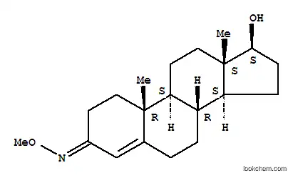 Molecular Structure of 3091-89-2 (17-Hydroxyandrost-4-en-3-one o-methyloxime)