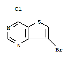 Molecular Structure of 31169-27-4 (Thieno[3,2-d]pyrimidine,7-bromo-4-chloro-)