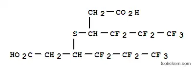 Molecular Structure of 312-14-1 (Hexanoic acid,3,3'-thiobis[4,4,5,5,6,6,6-heptafluoro-)