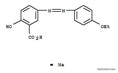 Molecular Structure of 3125-58-4 (5-[(4-Ethoxyphenyl)azo]-2-hydroxybenzoic acid sodium salt)