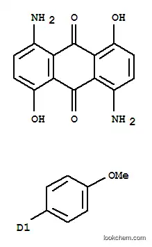 Molecular Structure of 31288-44-5 (1,5-diamino-4,8-dihydroxy(4-methoxyphenyl)anthraquinone)