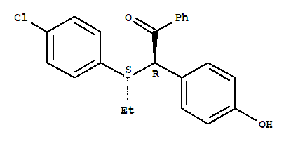 31365-03-4,(2R,3S)-3-(4-chlorophenyl)-2-(4-hydroxyphenyl)-1-phenylpentan-1-one,Valerophenone,3-(p-chlorophenyl)-2-(p-hydroxyphenyl)-, erythro- (8CI)