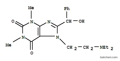 7-(beta-Diethylaminoethyl)-8-(alpha-hydroxybenzyl)theophylline