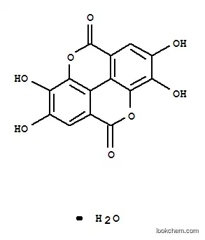 Molecular Structure of 314041-08-2 (ELLAGIC ACID HYDRATE  TECH.)