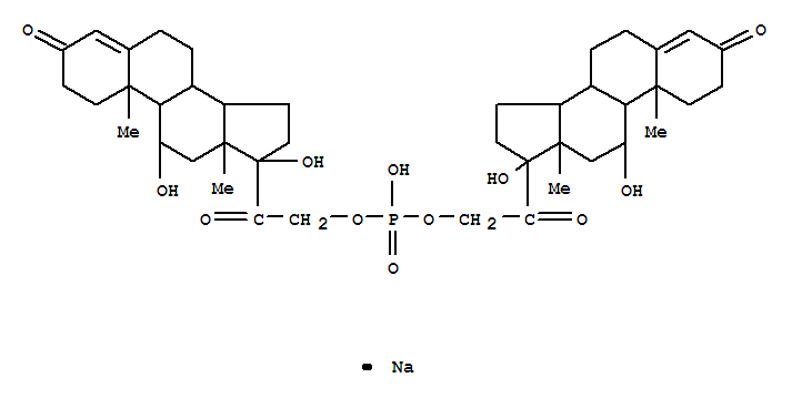 Pregn-4-ene-3,20-dione,21,21'-[phosphinicobis(oxy)]bis[11,17-dihydroxy-, monosodium salt, (11b)- (9CI)