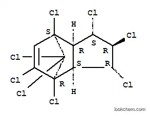 Molecular Structure of 31503-68-1 (4,7-Methano-1H-indene,1,2,3,4,5,7,8,8-octachloro-2,3,3a,4,7,7a-hexahydro-,(1R,2S,3S,3aR,4S,7R,7aS)-rel-)