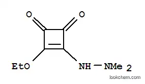 Molecular Structure of 31525-22-1 (3-(2,2-DIMETHYLHYDRAZINO)-4-ETHOXYCYCLOBUT-3-ENE-1,2-DIONE)