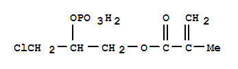 31556-36-2,2-Propenoic acid,2-methyl-, 3-chloro-2-(phosphonooxy)propyl ester,Methacrylicacid, 3-chloro-2-hydroxypropyl ester, dihydrogen phosphate (8CI); (3-Chloro-2-hydroxypropylmethacrylate) acid phosphate; 3-Chloro-1,2-propanediol 2-(dihydrogen phosphate)1-(methacrylate); 3-Chloro-1-(methacryloyloxy)-2-propyl dihydrogen phosphate;Mono(1-chloromethyl-2-methacryloyloxyethyl) phosphate; Phosmer CL