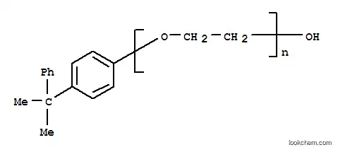 Molecular Structure of 31692-34-9 (Poly(oxy-1,2-ethanediyl),a-[4-(1-methyl-1-phenylethyl)phenyl]-w-hydroxy-)