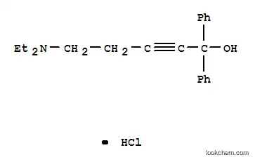 5-(diethylamino)-1,1-diphenylpent-2-yn-1-ol hydrochloride (1:1)