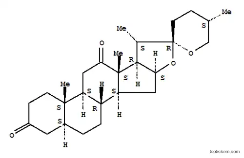 Molecular Structure of 32101-23-8 (Spirostan-3,12-dione,(5a,25S)- (9CI))