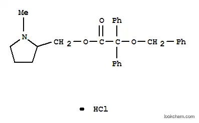 Molecular Structure of 3212-45-1 (2-({[(benzyloxy)(diphenyl)acetyl]oxy}methyl)-1-methylpyrrolidinium chloride)