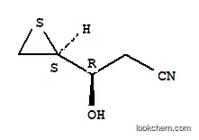 Molecular Structure of 32250-72-9 ((3R)-3-hydroxy-3-[(2S)-thiiran-2-yl]propanenitrile (non-preferred name))