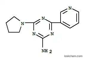 Molecular Structure of 32664-45-2 (s-Triazine, 2-amino-4-(3-pyridyl)-6-(1-pyrrolidinyl)-)