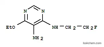 Molecular Structure of 326831-57-6 (4,5-Pyrimidinediamine,6-ethoxy-N4-(2-fluoroethyl)-(9CI))